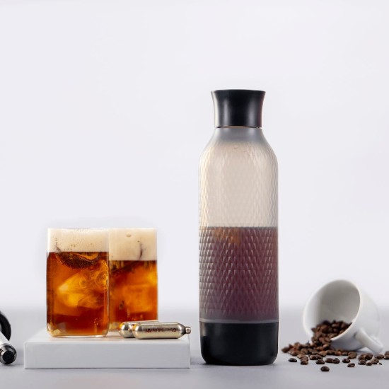 Twist'n Sparkle Virtuóz szénsavas palack, 950 ml, Onyx - iSi