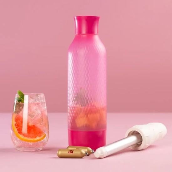 Twist'n Sparkle Virtuóz szénsavas palack, 950 ml, Candy - iSi