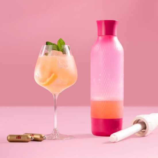 Twist'n Sparkle Virtuóz szénsavas palack, 950 ml, Candy - iSi