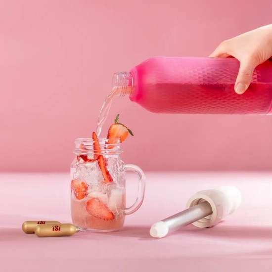 Twist'n Sparkle Virtuóz szénsavas palack, 950 ml, Candy - iSi