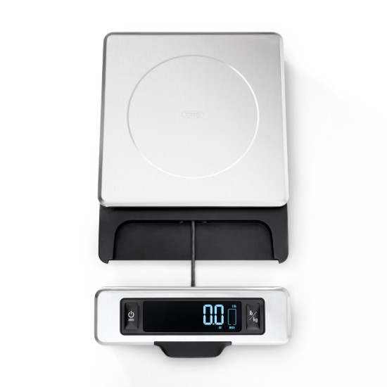 Elektronikus konyhai mérleg, rozsdamentes acél, 5 kg - OXO