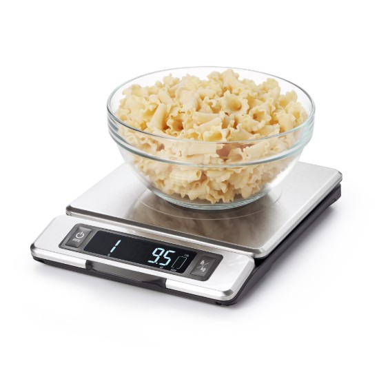 Elektronikus konyhai mérleg, rozsdamentes acél, 5 kg - OXO
