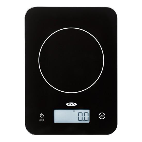 Elektronikus konyhai mérleg, üvegből, 5 kg - OXO