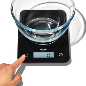 Elektronikus konyhai mérleg, üvegből, 5 kg - OXO