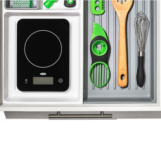 Elektronikus konyhai mérleg, üvegből, 5 kg - OXO