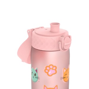 "SLIM" gyermek vizes palack, recyclon, 500 ml, Cats - Ion8