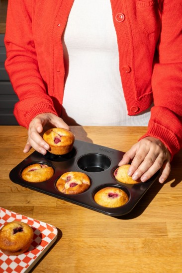 6 rekeszes muffinformálca, fém, GLIDE - Pyrex