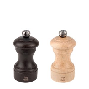 2 darabos só- és borsőrlő készlet, 10 cm, "Bistro Z", Natural&Chocolate - Peugeot