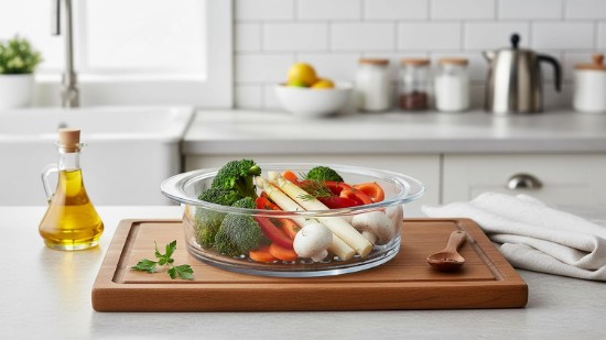 Párolóedény, 24 cm, üveg - AMT Gastroguss