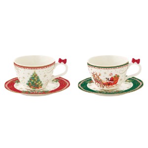 2 kávécsésze csésze, porcelán, 120 ml, "Christmas Heritage" - Easy Life