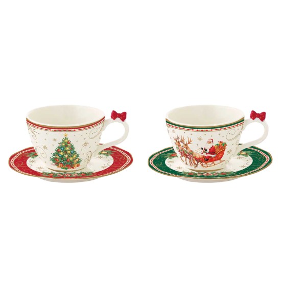 2 kávécsésze csésze, porcelán, 120 ml, "Christmas Heritage" - Easy Life
