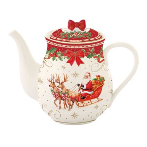 Teáskanna fedéllel, porcelán, 900 ml, "Christmas Heritage" - Easy Life