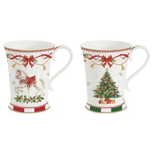 2 darabos porcelán bögre készlet, 300ml, "Christmas Tale" - Easy Life