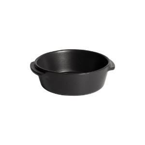 Kerek mini főzőedény, kerámia, 15 cm/0,5L, "Solo", Basalt - Emile Henry