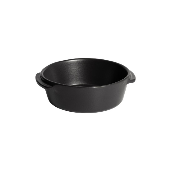 Kerek mini főzőedény, kerámia, 15 cm/0,5L, "Solo", Basalt - Emile Henry