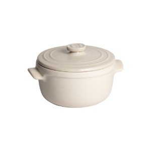 Mini-cocotte főzőedény, kerámia, 13,5 cm / 0,6 L, "Solo", Opal - Emile Henry