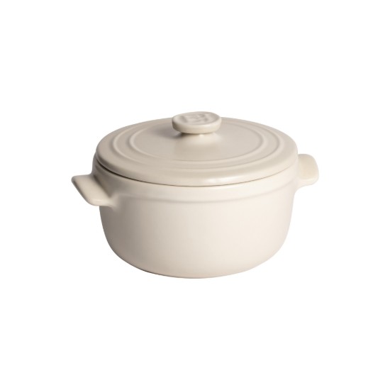Mini-cocotte főzőedény, kerámia, 13,5 cm / 0,6 L, "Solo", Opal - Emile Henry