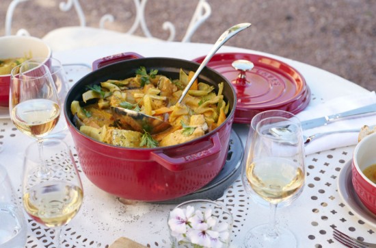 Cocotte főzőedény, öntöttvas, 22 cm/2,6L, Cherry  - Staub