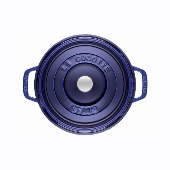 Cocotte főzőedény, öntöttvas, 22cm/2,6L, Dark Blue - Staub
