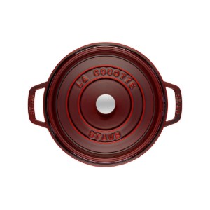 Cocotte főzőedény, öntöttvas, 22 cm/2.6L, Grenadine - Staub