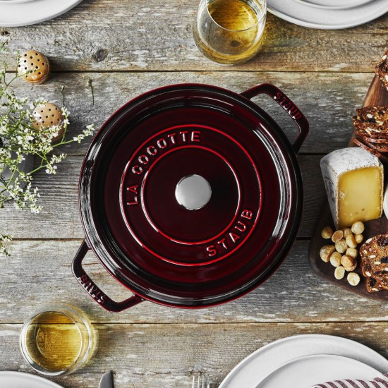 Staub - Cocotte fazék, öntöttvas, 24 cm/3,8L, Grenadine