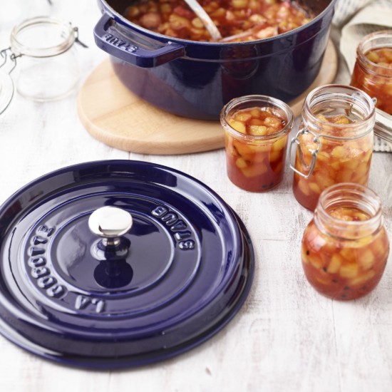 Cocotte főzőedény, öntöttvas, 24 cm/3,8 l, Dark Blue - Staub