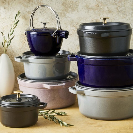 Cocotte főzőedény, öntöttvas, 24 cm/3,8 l, Dark Blue - Staub