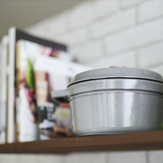 Öntöttvas Cocotte főzőedény, 24 cm/3,8 l, Graphite Grey - Staub
