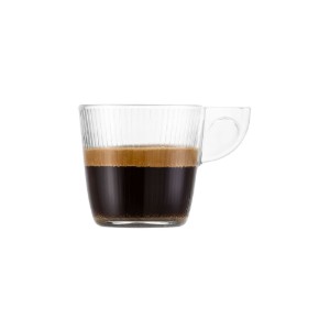Üvegből készült eszpresszó pohár, 80 ml, "Some Lines" - Borgonovo