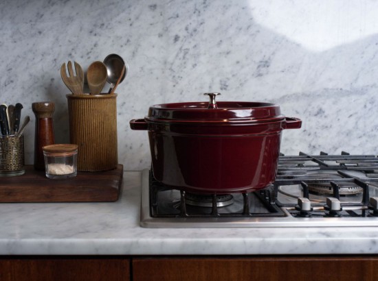 Cocotte főzőedény, öntöttvas, 26cm/5.2L, Grenadine - Staub