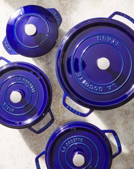 Cocotte főzőedény, öntöttvas, 26cm/5,2L, Dark Blue - Staub