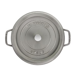 Cocotte főzőedény, öntöttvas, 26cm/5,2L, Graphite Grey - Staub