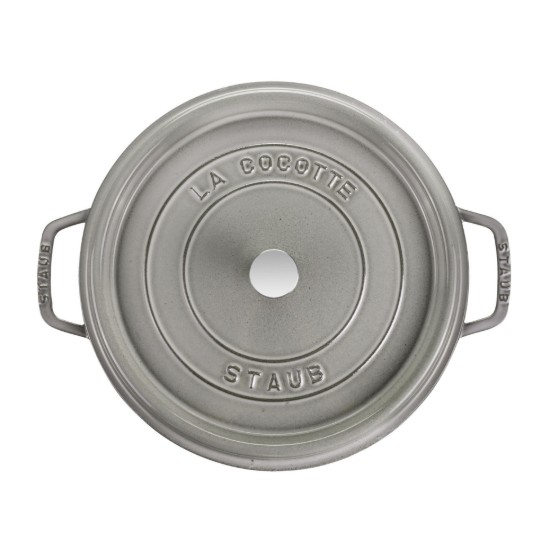 Cocotte főzőedény, öntöttvas, 26cm/5,2L, Graphite Grey - Staub