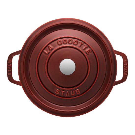 Cocotte főzőedény, öntöttvas, 28 cm/6.7L, Grenadine - Staub
