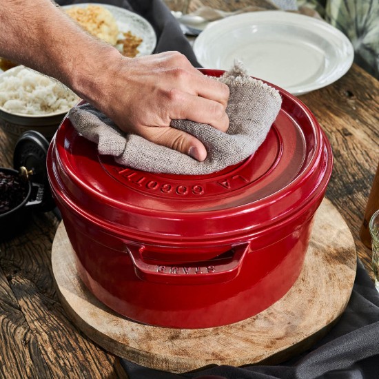 Cocotte főzőedény, öntöttvas, 28 cm/6.7L, Cherry - Staub