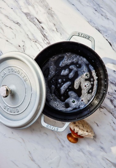 Cocotte főzőedény, öntöttvas, 28cm/6,7L, White Truffle - Staub
