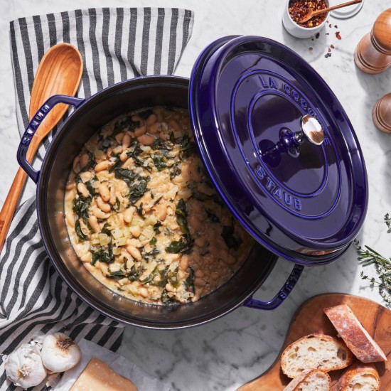 Cocotte főzőedény, öntöttvas, 30cm/8,35L, Dark Blue - Staub