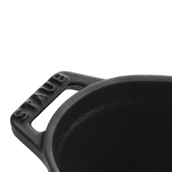 Ovális Cocotte főzőedény, öntöttvas, 17cm/1L, Black - Staub