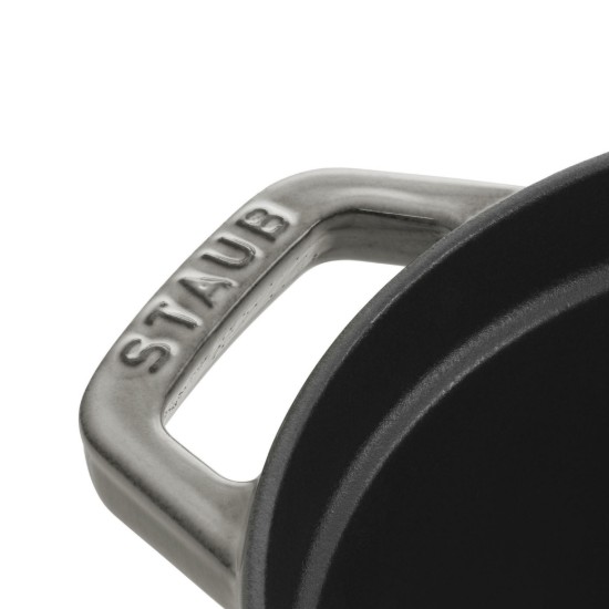 Ovális Cocotte főzőedény, öntöttvas, 27cm/3,2L, Graphite Grey - Staub