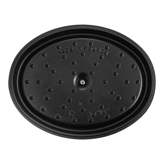 Ovális cocotte főzőedény, öntöttvas, 27cm/3,2 l, White Truffle - Staub