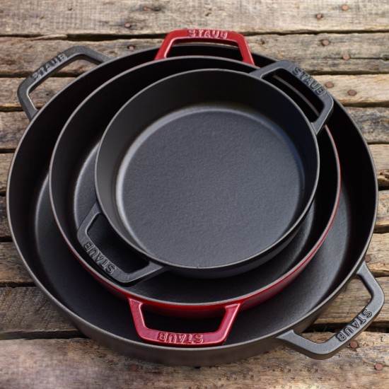 Öntöttvas serpenyő, 34 cm, Black - Staub