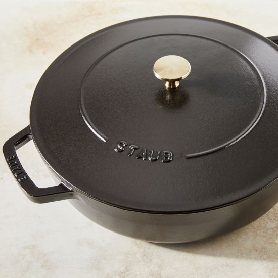 Chistera rakott edény, öntöttvas, 28 cm, Black - Staub