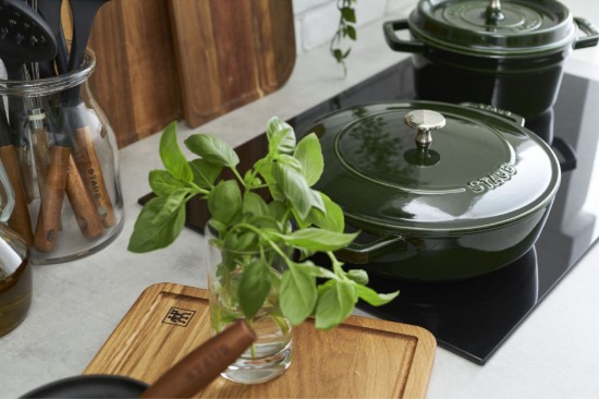 Chistera rakott edény, öntöttvas, 28 cm, Basil - Staub