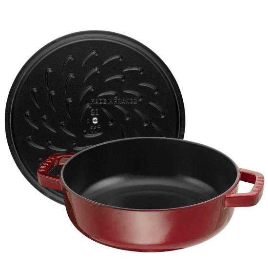 Chistera főzőedény, öntöttvas, 28 cm, Grenadine - Staub
