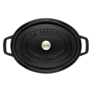Ovális Cocotte főzőedény, öntöttvas, 29 cm/4,2L, Black - Staub