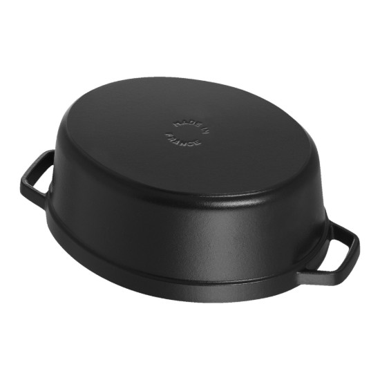 Ovális Cocotte főzőedény, öntöttvas, 31cm/5.5L, Black - Staub