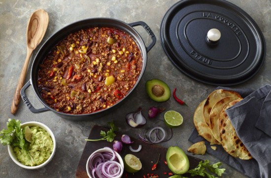 Ovális Cocotte főzőedény, öntöttvas, 31cm/5.5L, Black - Staub