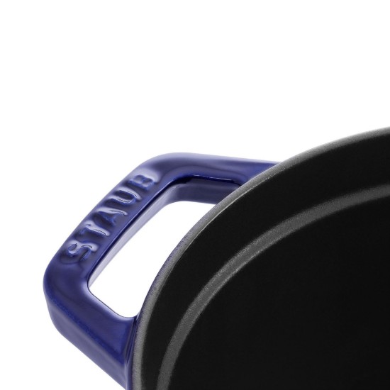 Ovális Cocotte főzőedény, öntöttvas, 33cm/6.7L, Dark Blue - Staub