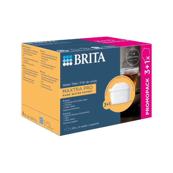 3+1 darabos BRITA Maxtra PRO Hard Water Expert szűrőkészlet
