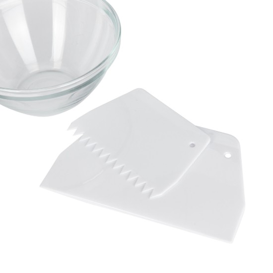 2 db spatula készlet mázas díszítéshez, műanyag - Kitchen Craft